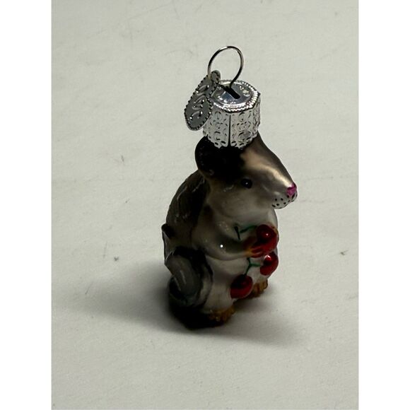 Old World Christmas Ornaments White Mouse Glass Blown Ornaments Christmas Tree - Picture 5 of 13